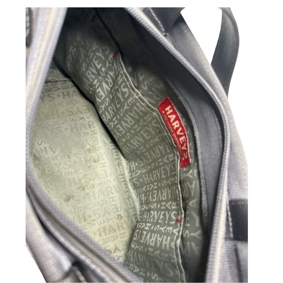 Harveys Seatbelt Shoulder Bag Gray Medium Tote - Picture 10 of 12